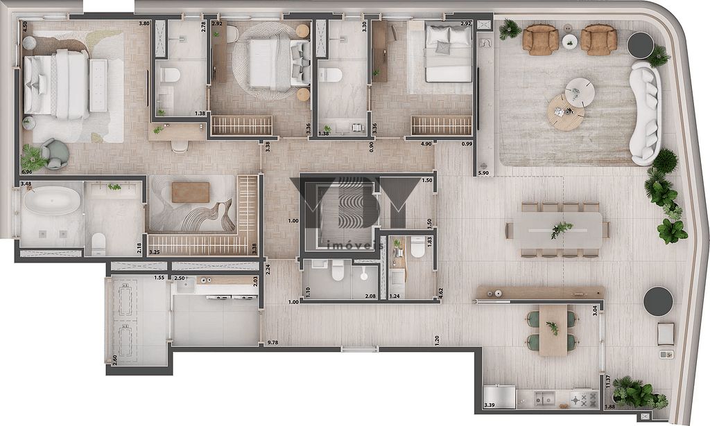 Cobertura, 4 quartos, 478 m² - Foto 13