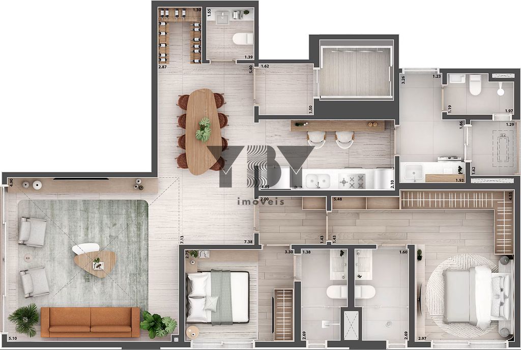 Apartamento, 3 quartos, 181 m² - Foto 11