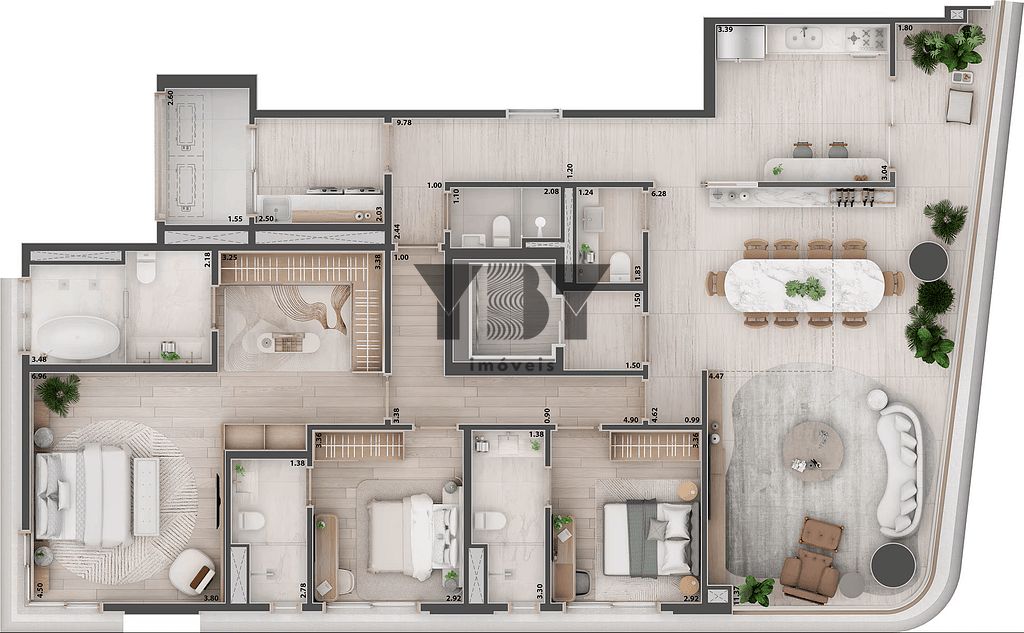 Apartamento, 3 quartos, 181 m² - Foto 12