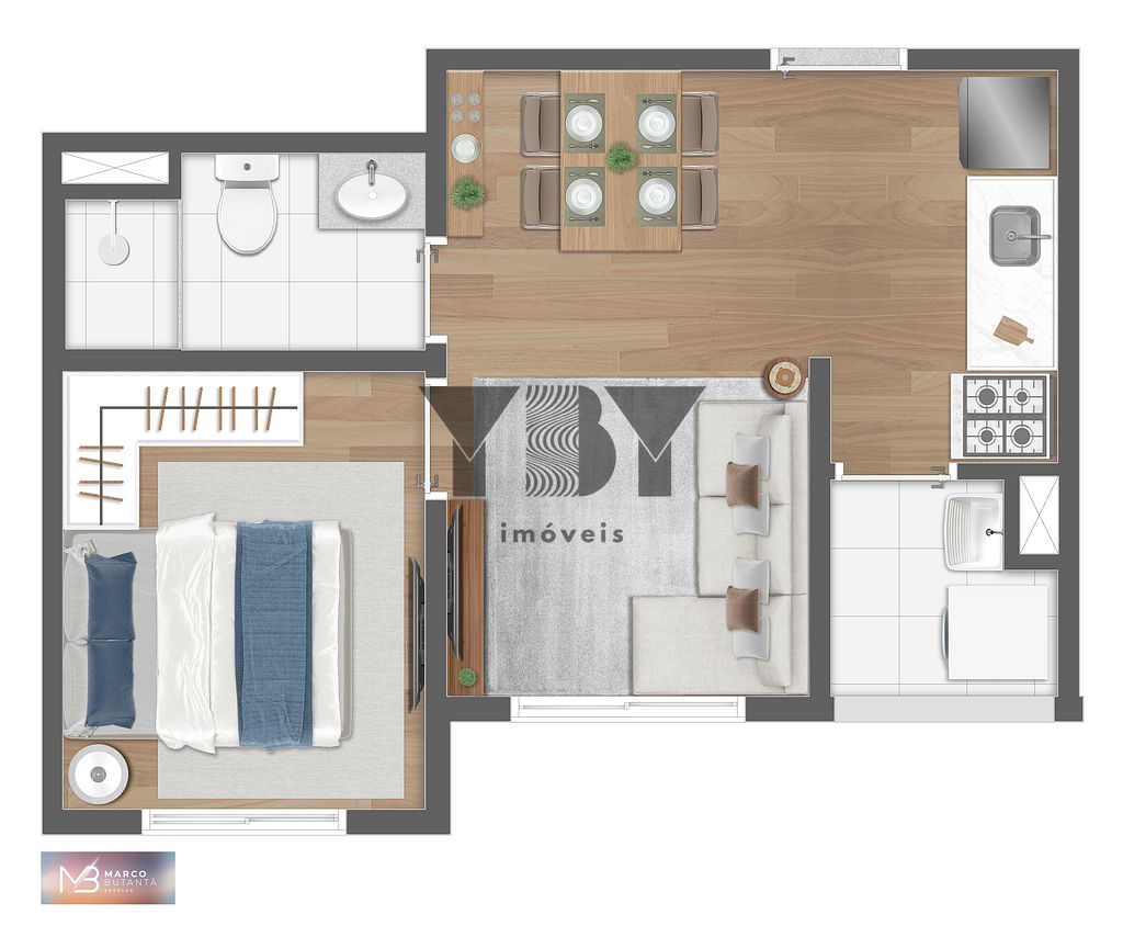 Apartamento, 2 quartos, 37 m² - Foto 19