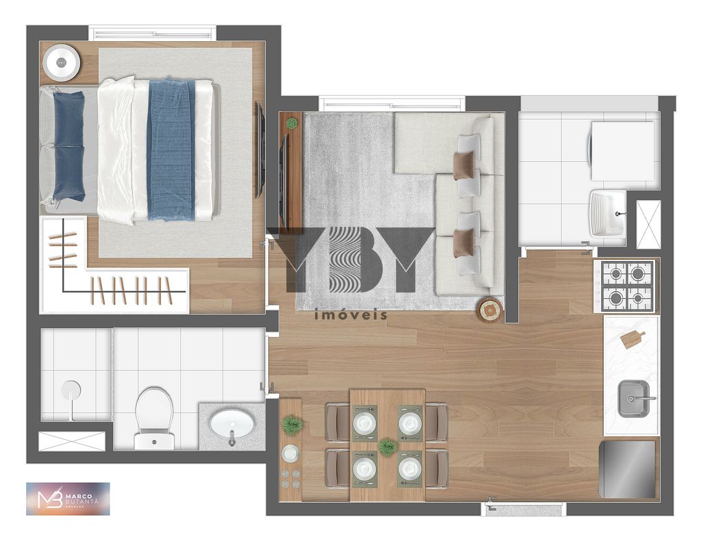 Apartamento, 2 quartos, 37 m² - Foto 20