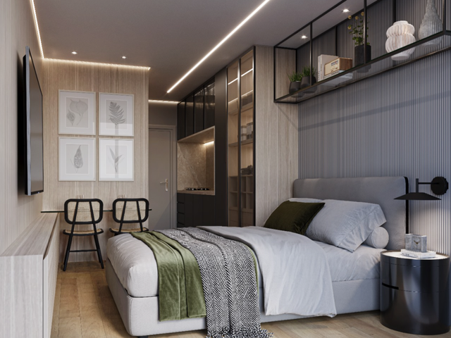 Apartamento 1 quarto e 1 banheiro, à venda, no bairro Cabo Branco em João Pessoa