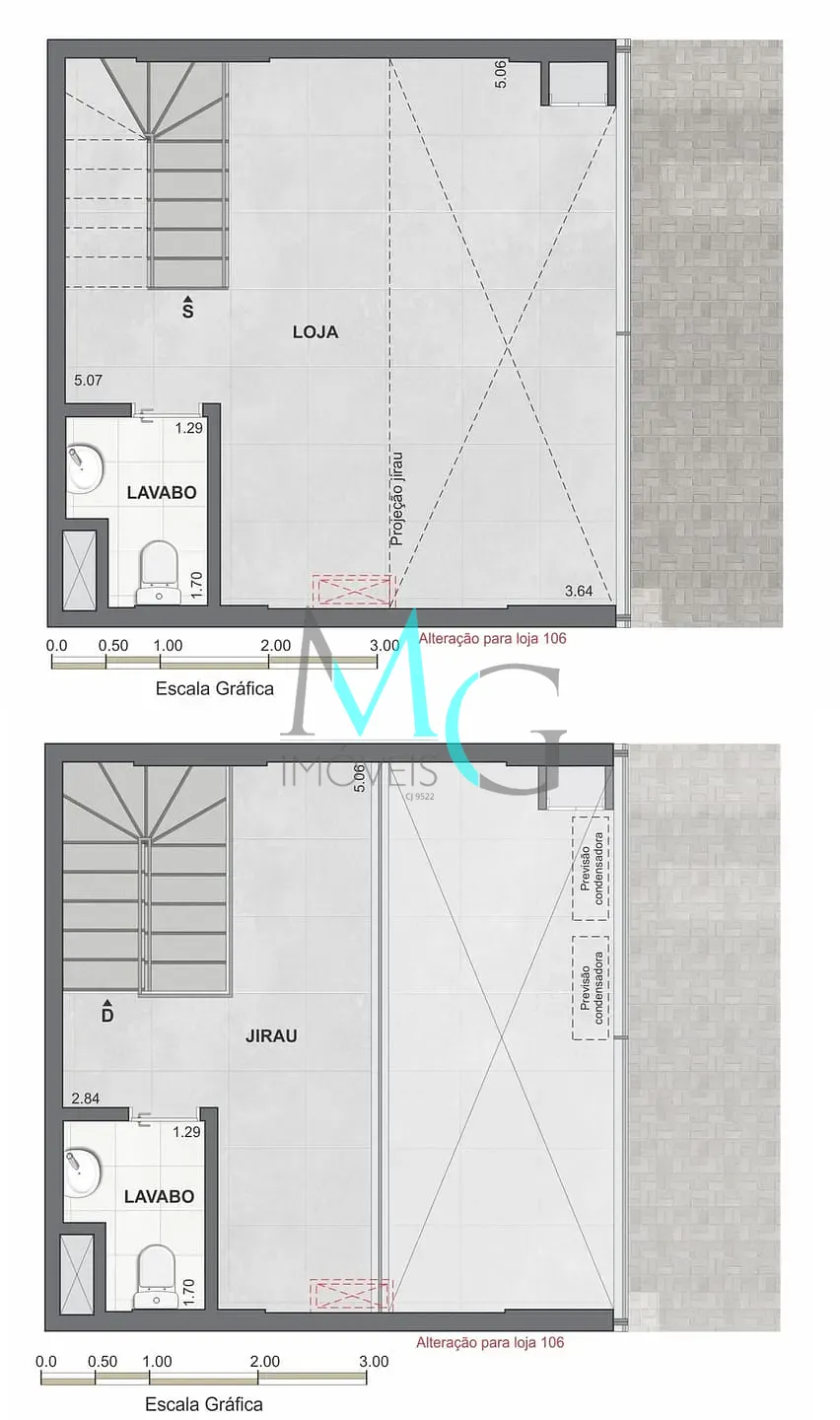 Loja-Salão, 80 m² - Foto 3
