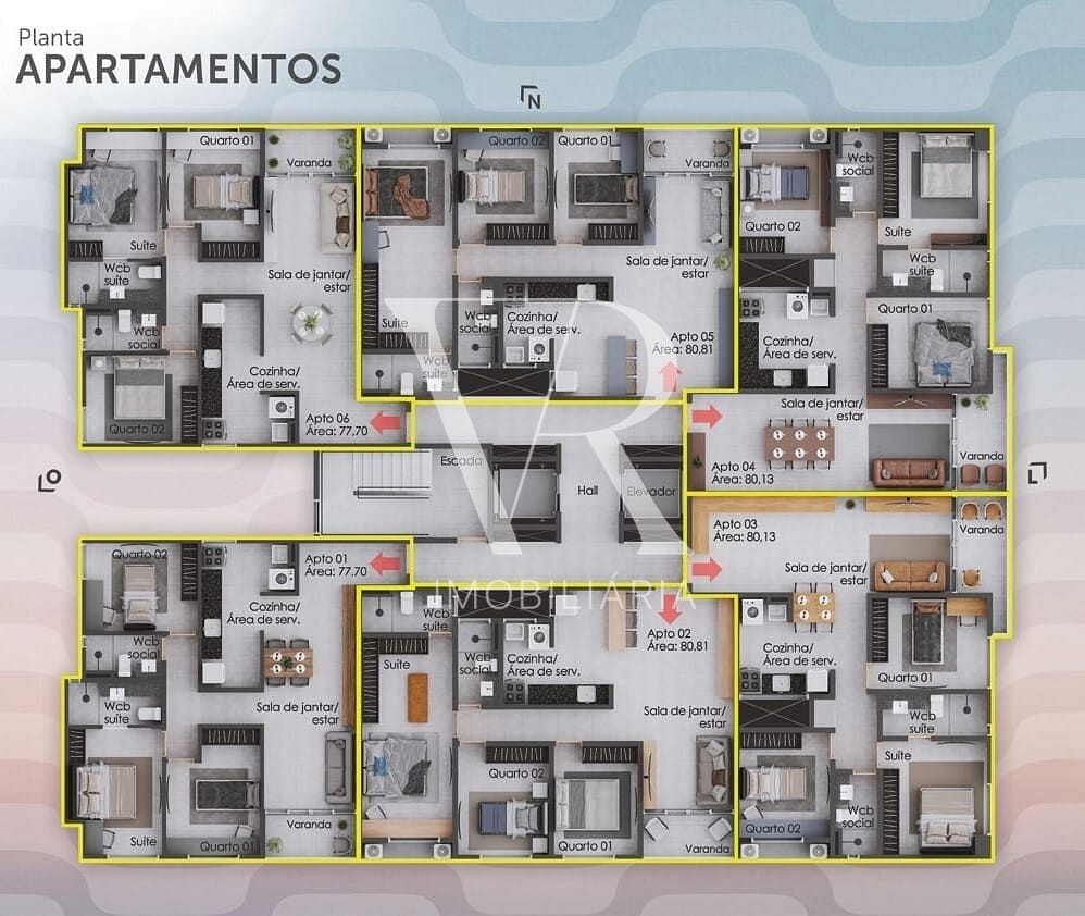 Apartamento à venda com 3 quartos, 77m² - Foto 13