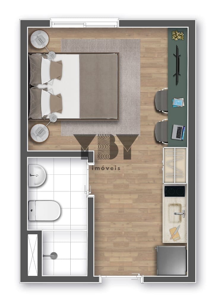 Apartamento, 1 quarto, 33 m² - Foto 22