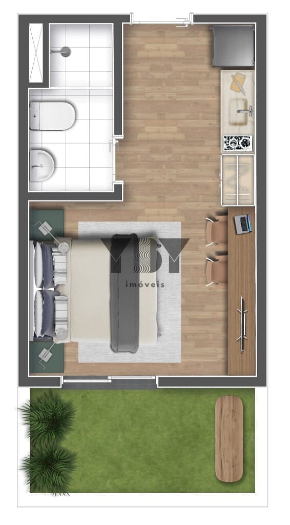 Apartamento, 1 quarto, 33 m² - Foto 23