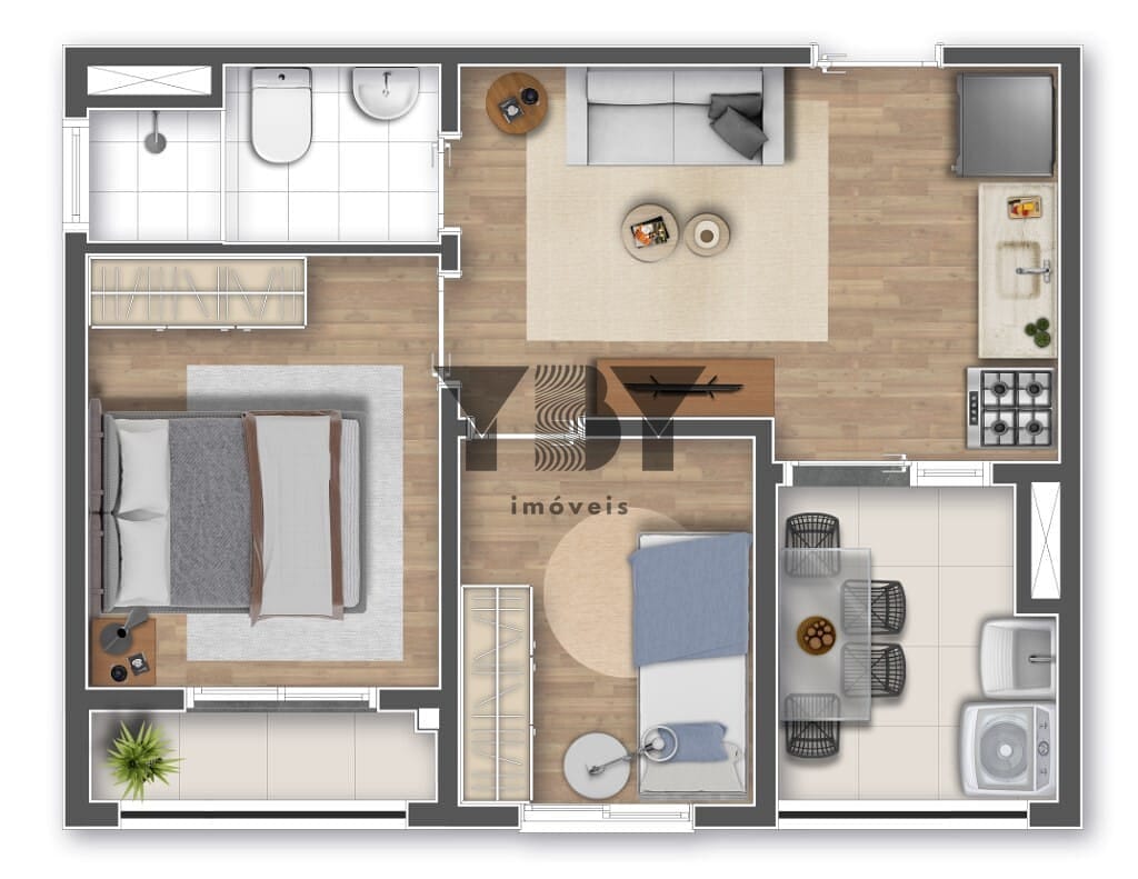 Apartamento, 1 quarto, 33 m² - Foto 28