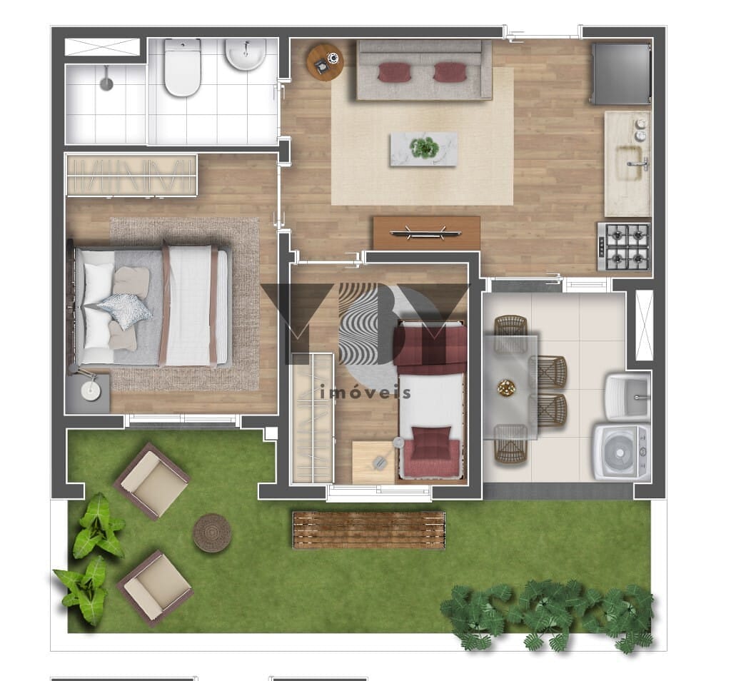 Apartamento, 1 quarto, 33 m² - Foto 29