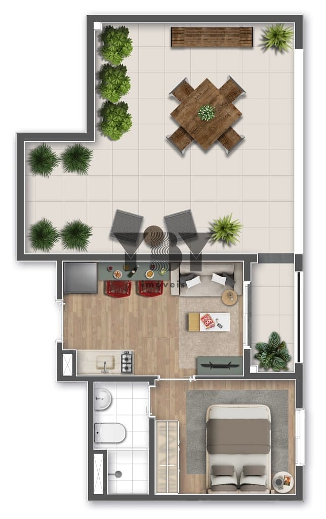 Apartamento, 1 quarto, 33 m² - Foto 30