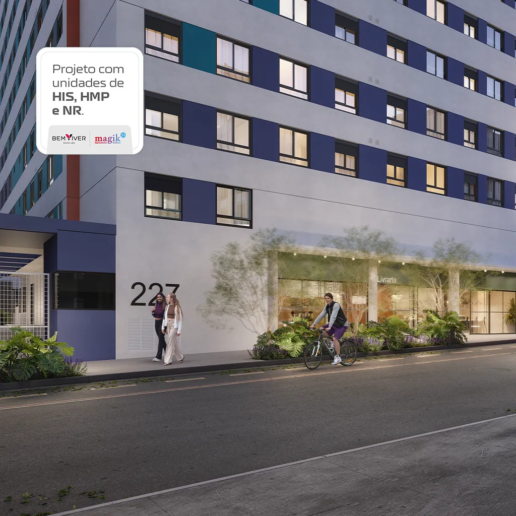 Apartamento à venda 1 Quarto 25.26M² Barra Funda São Paulo - SP | Bem Viver Sousa Lima - Residencial