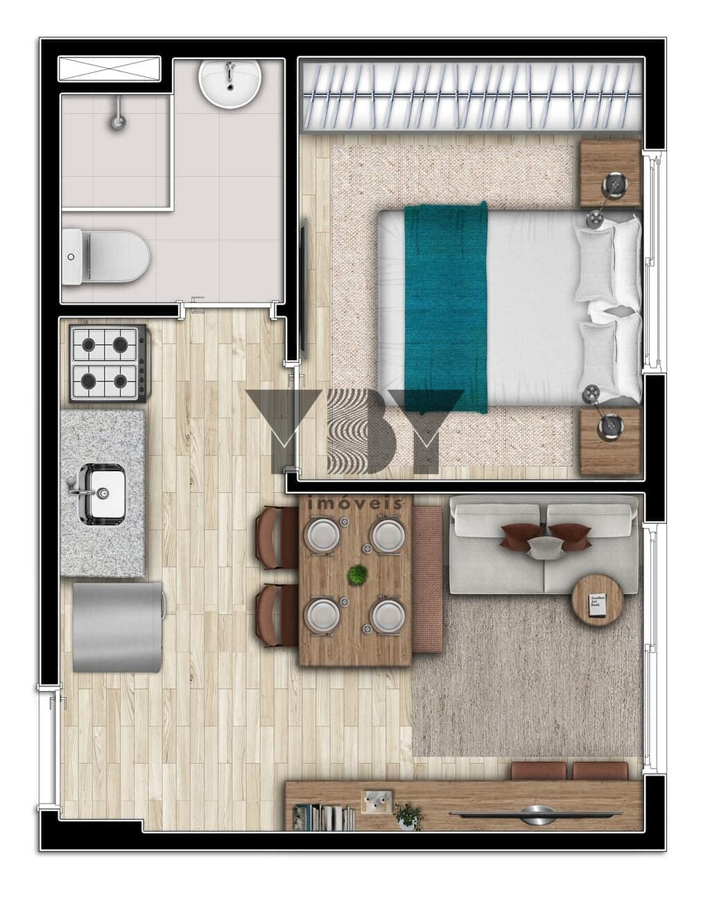 Apartamento à venda com 2 quartos, 32m² - Foto 43