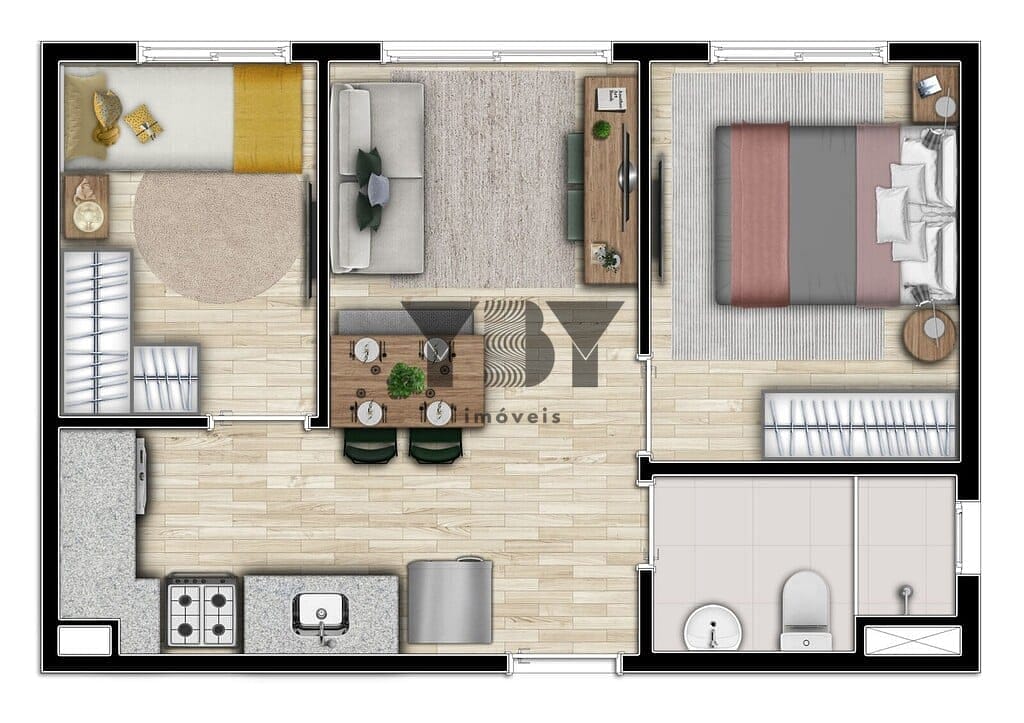 Apartamento à venda com 2 quartos, 32m² - Foto 44