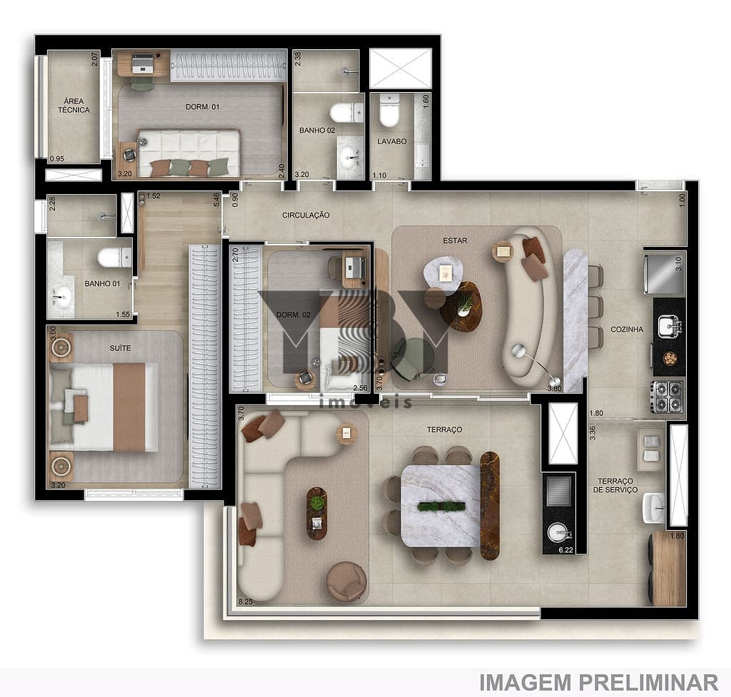 Apartamento, 2 quartos, 80 m² - Foto 39