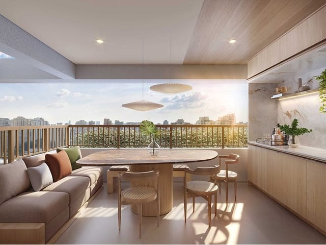 Foto do Apartamento - Apartamento à venda 2 Quartos 2 Suites 1 Vaga 82M² Indianópolis São Paulo - SP | Lares e Andares Imóveis
