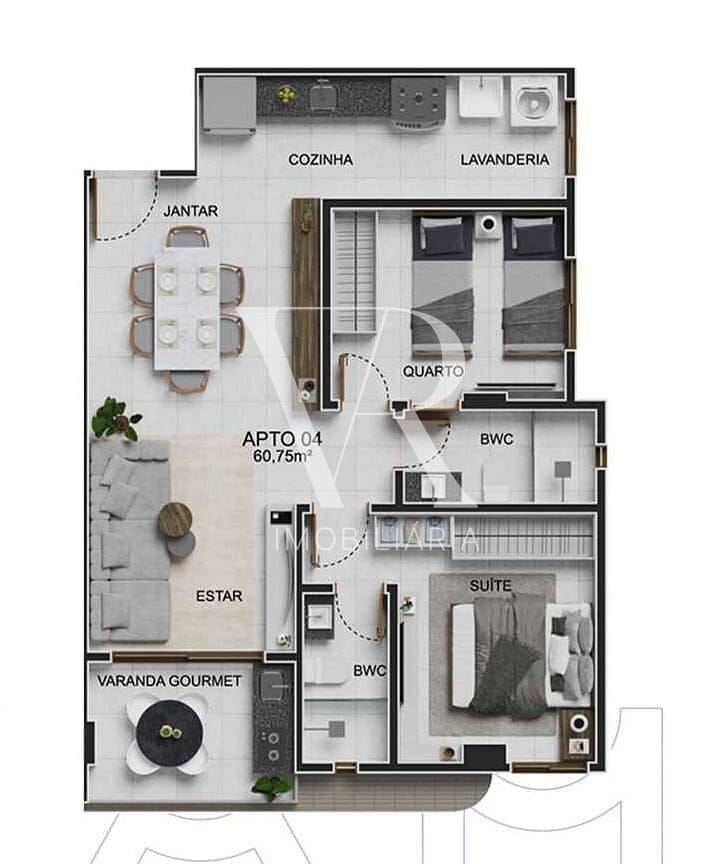 Apartamento à venda com 2 quartos, 60m² - Foto 18