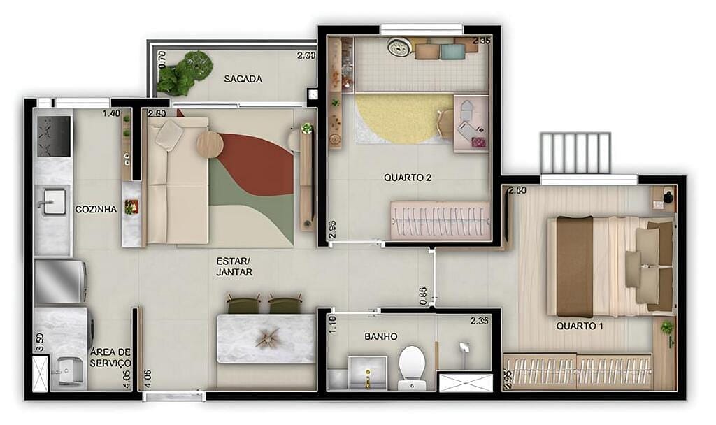 Apartamento, 2 quartos, 42 m² - Foto 17