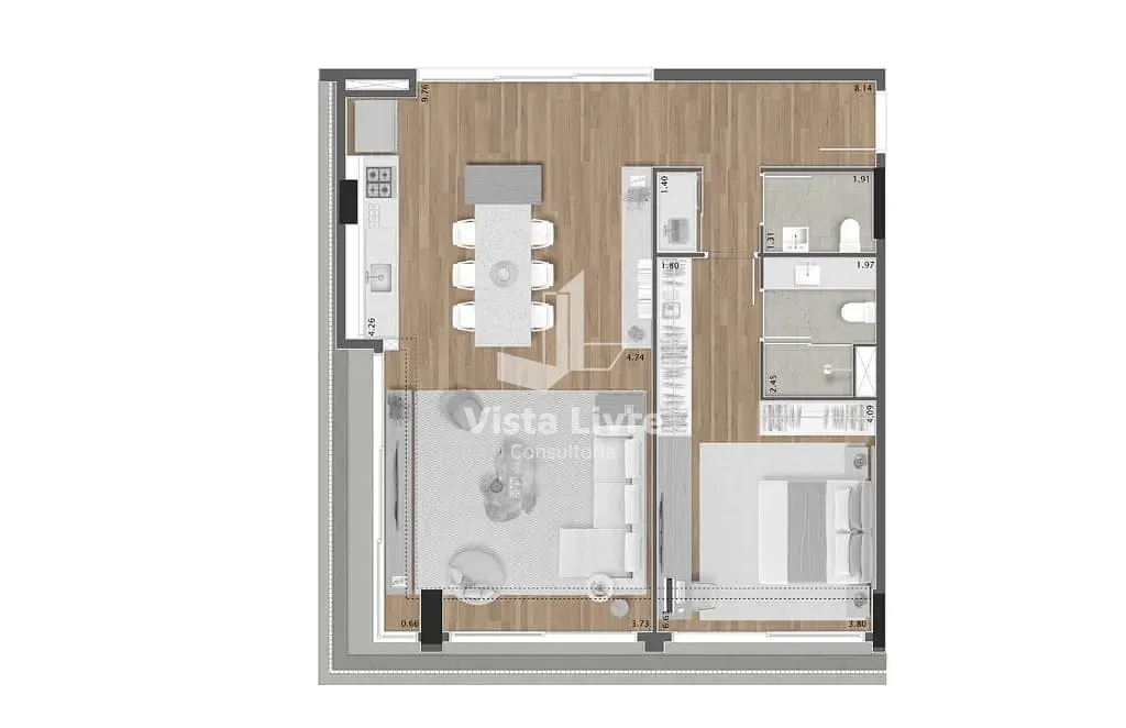 Apartamento, 1 quarto, 142 m² - Foto 18
