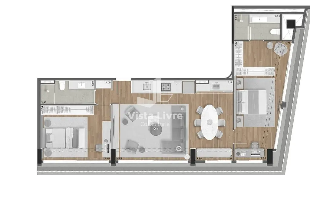 Apartamento, 1 quarto, 142 m² - Foto 19