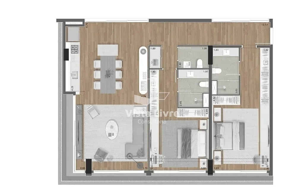 Apartamento, 1 quarto, 142 m² - Foto 20