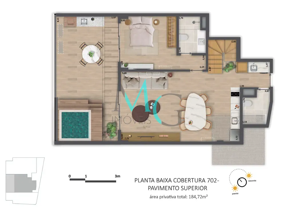 Cobertura, 3 quartos, 199 m² - Foto 26