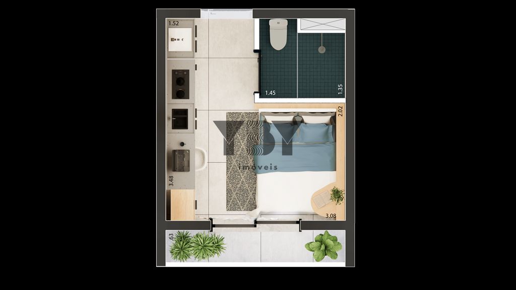 Apartamento, 1 quarto, 24 m² - Foto 15