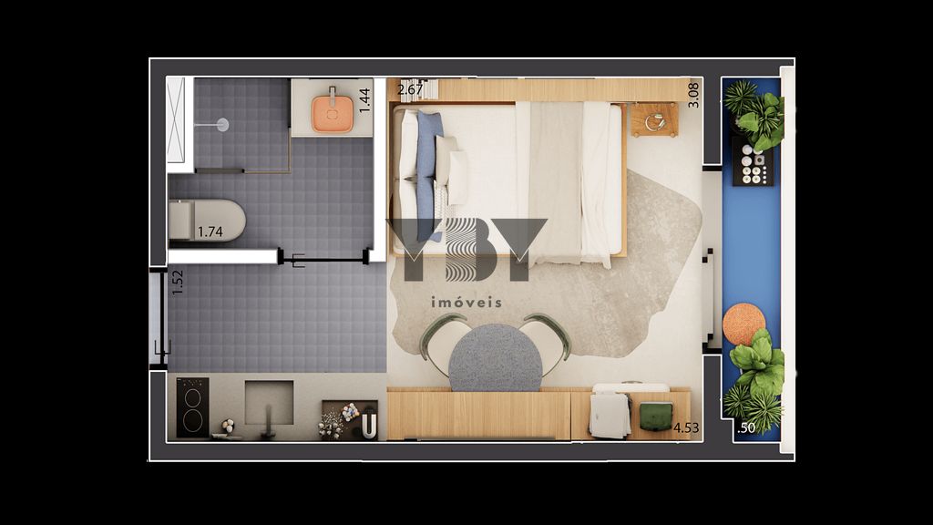 Apartamento, 1 quarto, 24 m² - Foto 16