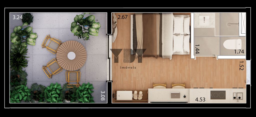 Apartamento, 1 quarto, 24 m² - Foto 21