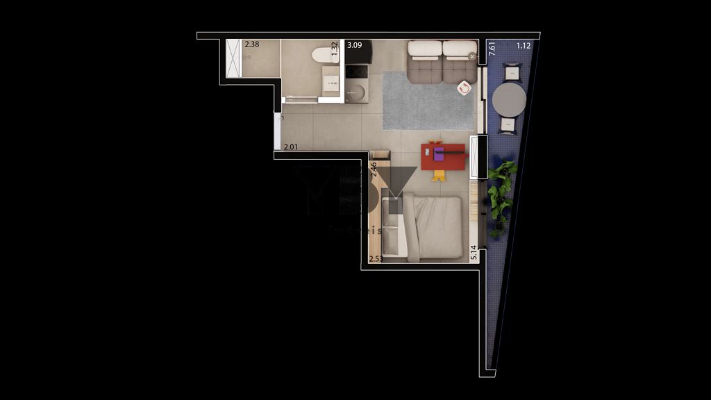 Apartamento, 1 quarto, 24 m² - Foto 22