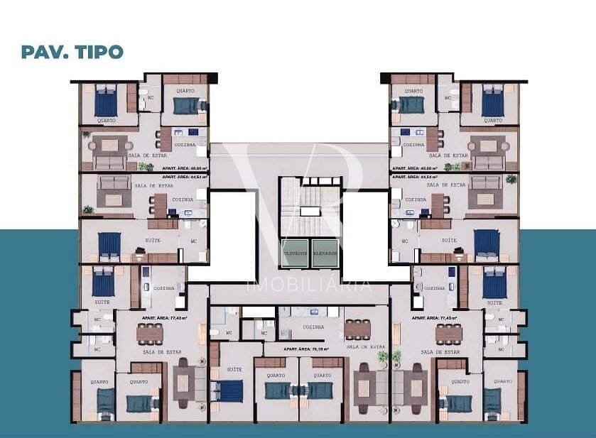 Apartamento à venda com 1 quarto, 44m² - Foto 13