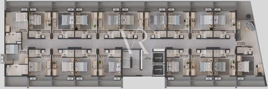 Apartamento à venda com 1 quarto, 34m² - Foto 14