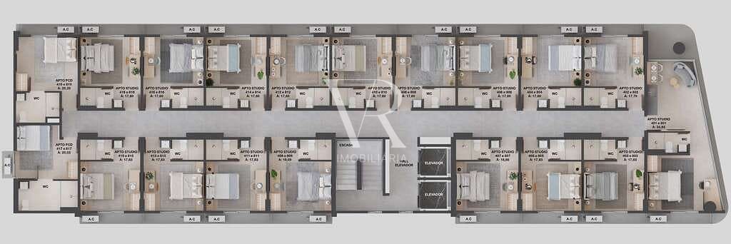 Apartamento à venda com 1 quarto, 34m² - Foto 15