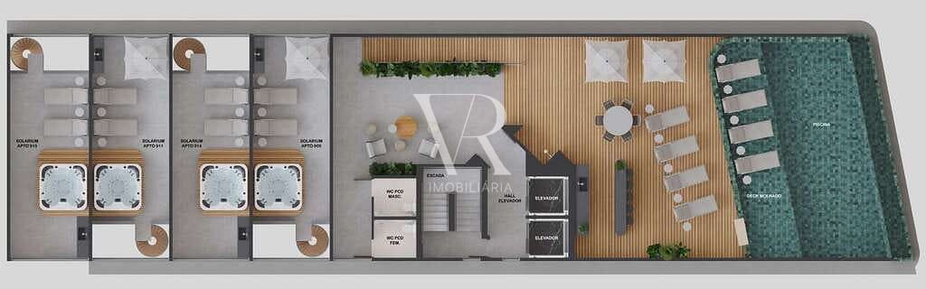 Apartamento à venda com 1 quarto, 34m² - Foto 18