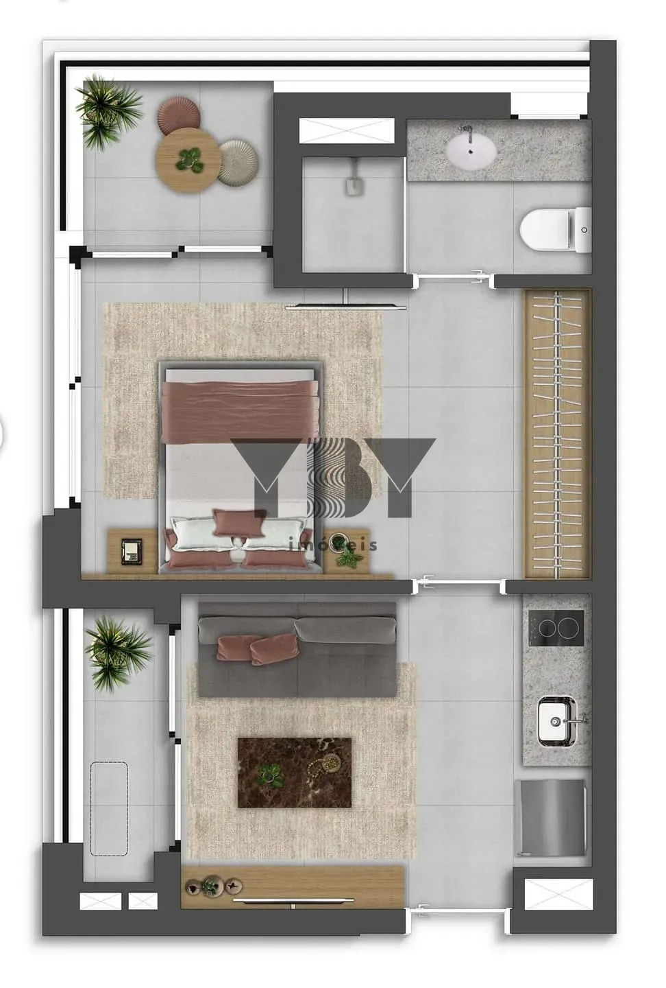 Apartamento, 1 quarto, 34 m² - Foto 20