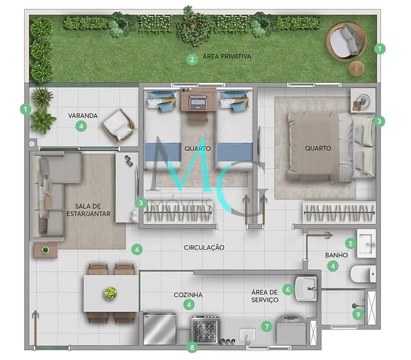 Apartamento, 2 quartos, 41 m² - Foto 16