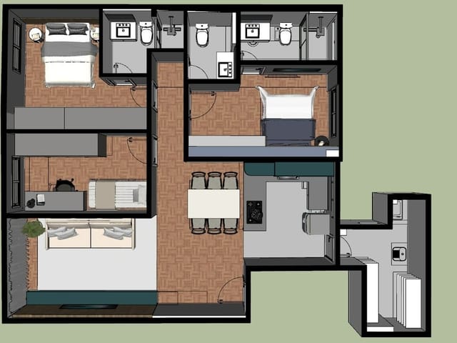 Foto do Apartamento - Apartamento à venda 3 Quartos 2 Suites 1 Vaga 92M² Itaim Bibi São Paulo - SP | Correteria Imóveis