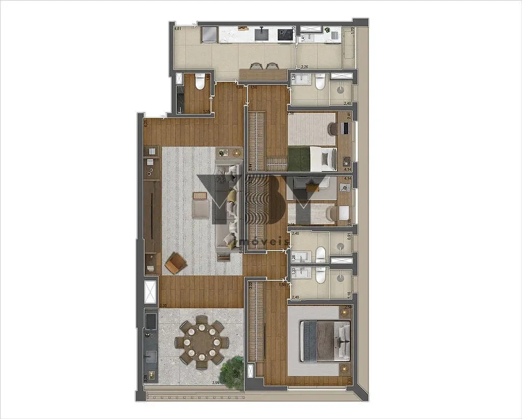 Cobertura, 4 quartos, 260 m² - Foto 19