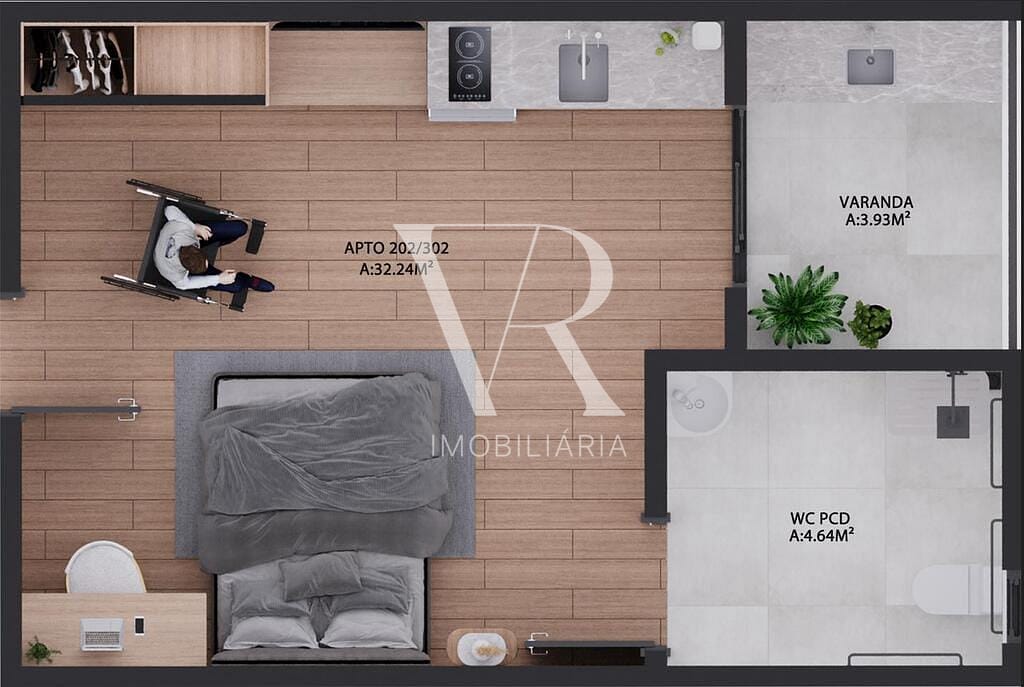 Apartamento à venda com 1 quarto, 17m² - Foto 33