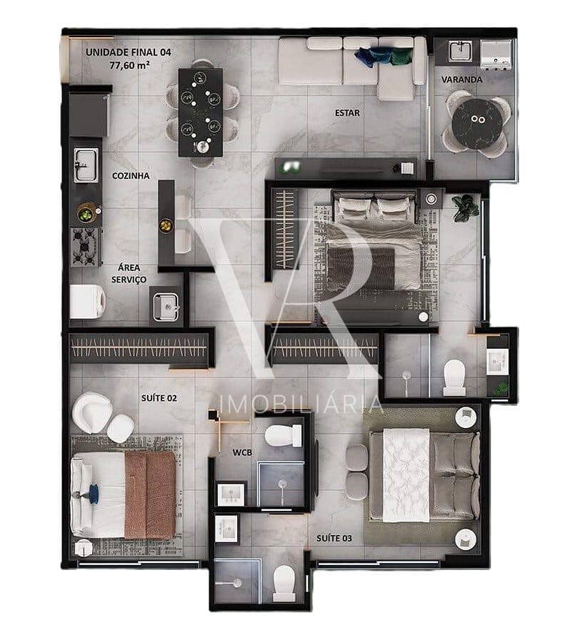 Apartamento à venda com 3 quartos, 77m² - Foto 31