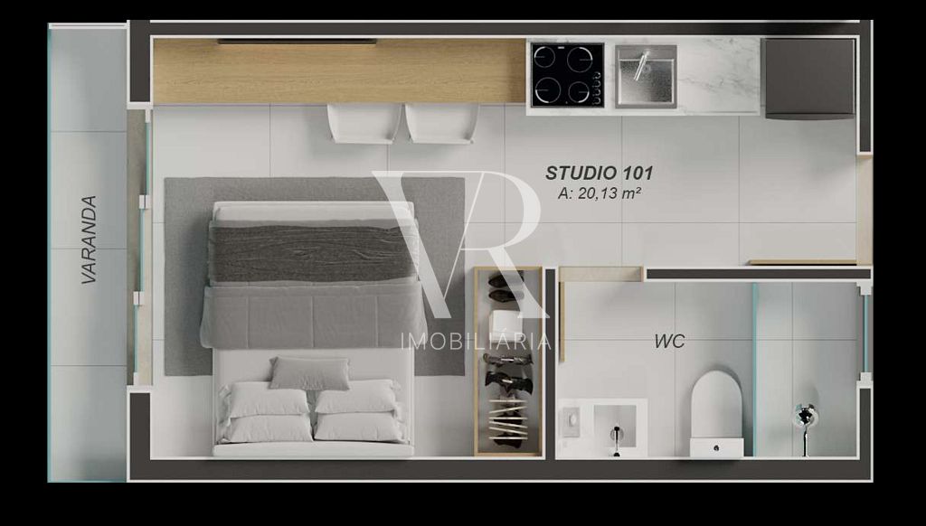 Apartamento à venda com 1 quarto, 36m² - Foto 11