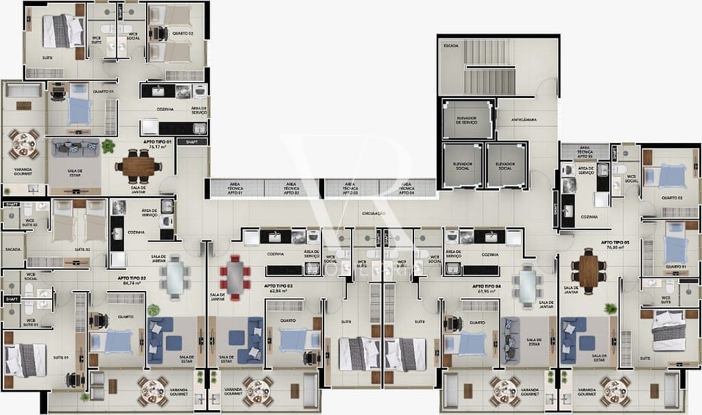 Apartamento à venda com 2 quartos, 61m² - Foto 29