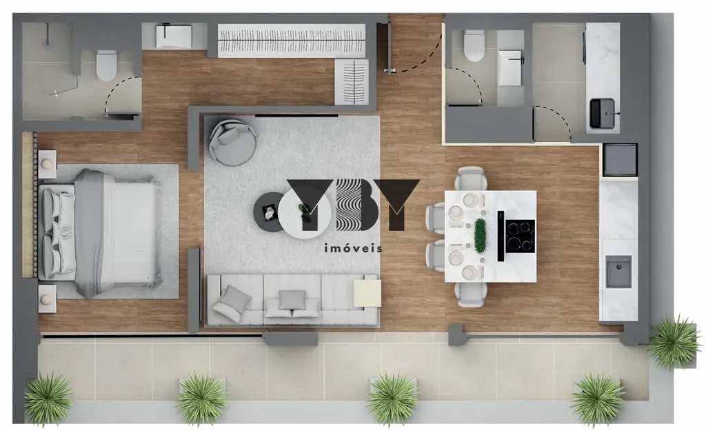 Apartamento, 1 quarto, 194 m² - Foto 24