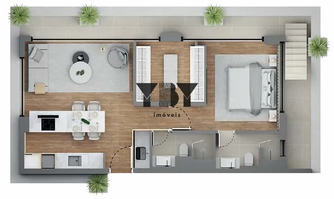 Apartamento, 1 quarto, 194 m² - Foto 34