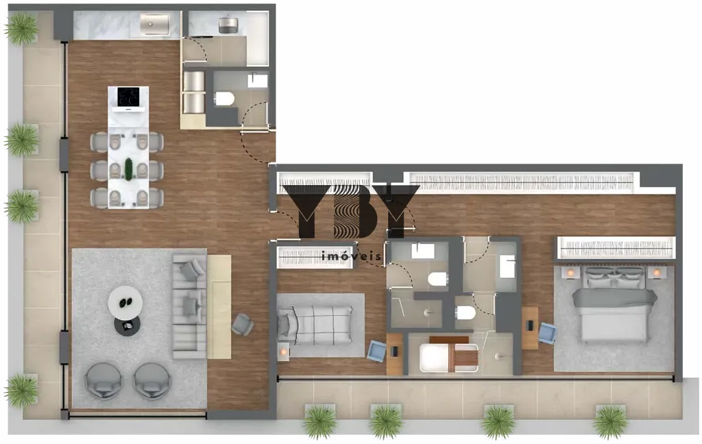 Apartamento, 1 quarto, 194 m² - Foto 37
