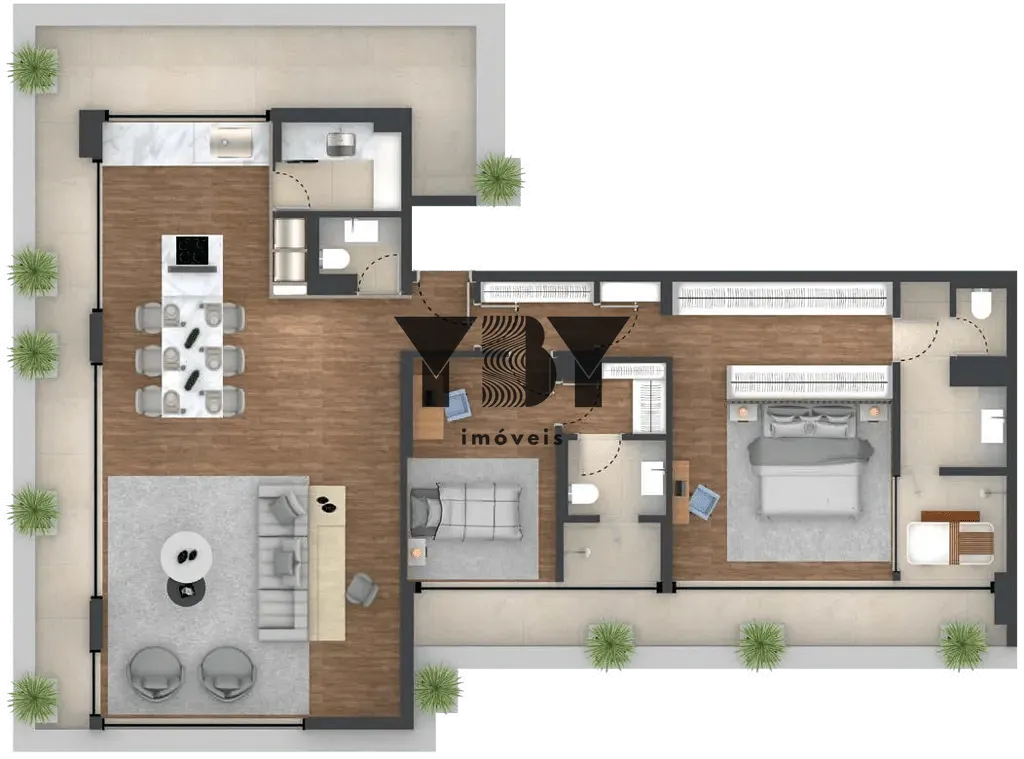 Apartamento, 1 quarto, 194 m² - Foto 44