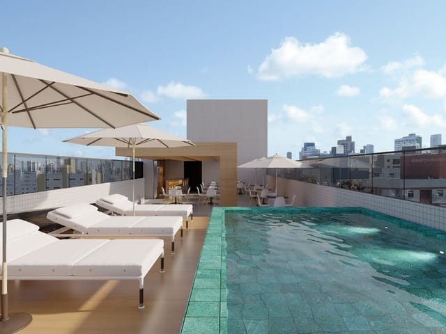 Studio 1 quarto e 1 banheiro, à venda, no bairro Cabo Branco em João Pessoa