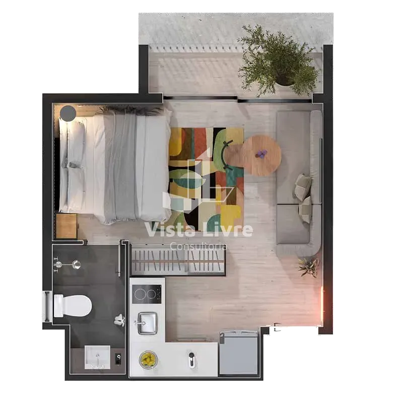 Apartamento, 1 quarto, 35 m² - Foto 26