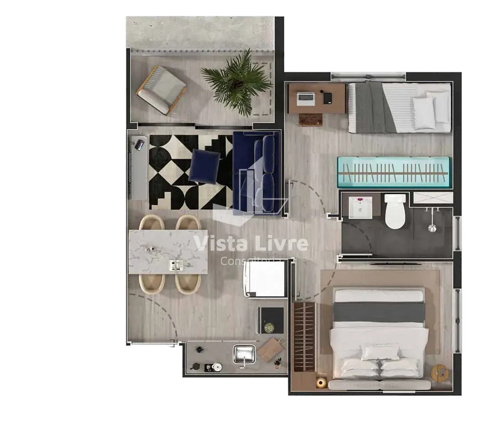 Apartamento, 2 quartos, 39 m² - Foto 33