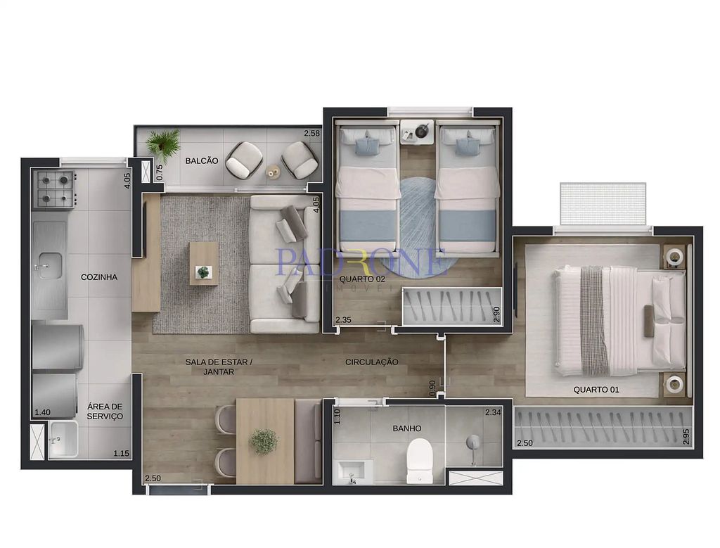 Apartamento à venda com 2 quartos, 61m² - Foto 15