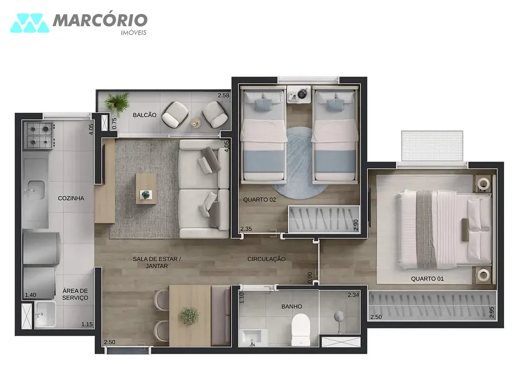 Apartamento, 2 quartos, 42 m² - Foto 15