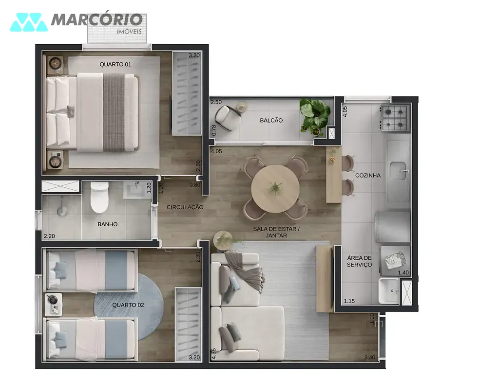 Apartamento, 2 quartos, 42 m² - Foto 16